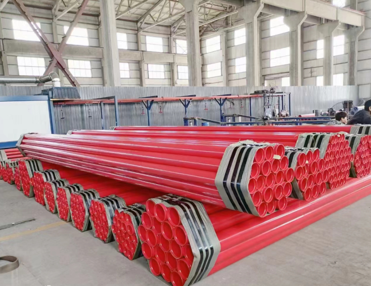 红色消防涂塑管